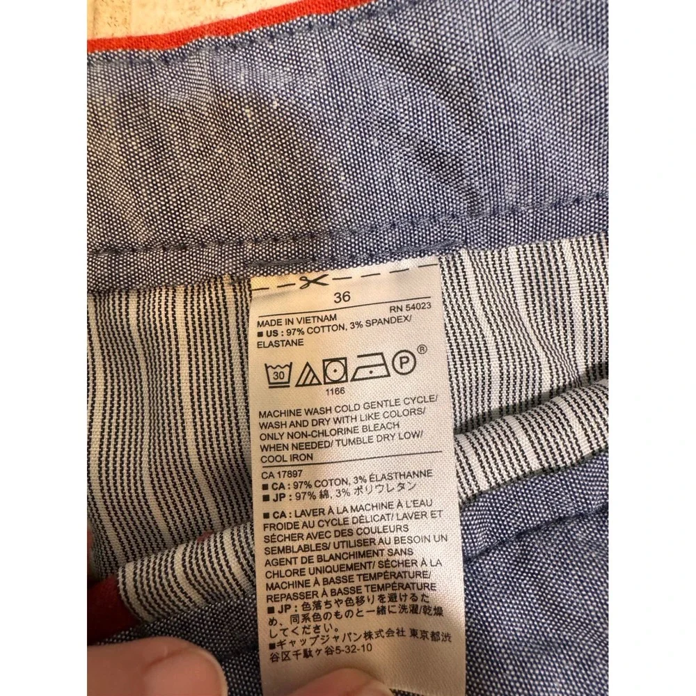 Banana Republic Aiden Shorts 36 Red‎ Slim Fit 10